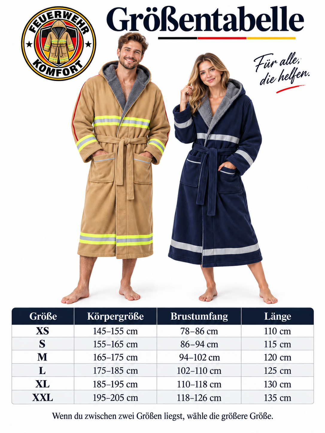 Feuerwehr-Kuschelrobe